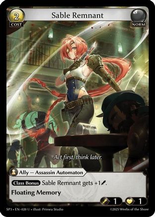 Sable Remnant (020) [Supporter Pack 3]