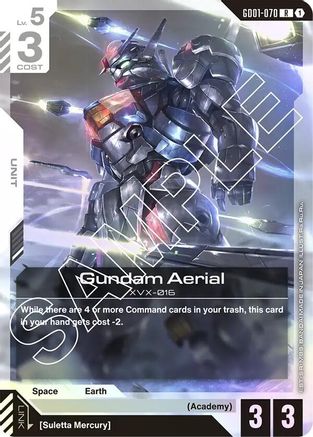 Gundam Aerial (GD01-070) - Newtype Rising Holofoil