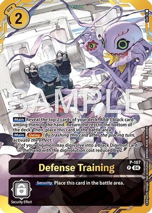 Defense Training [P-107] (Premium Card Collection -Digimon Training Set-) [Digimon Demo Deck Exclusive Cards]
