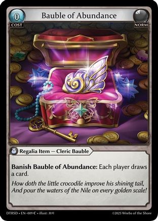 Bauble of Abundance (9) [Distorted Reflections Starter Decks]