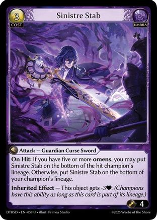 Sinistre Stab (59) [Distorted Reflections Starter Decks]