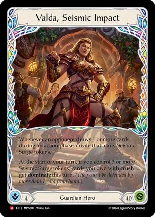 Valda, Seismic Impact [MPG001] (Mastery Pack Guardian)