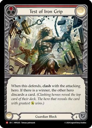 Test of Iron Grip [MPG025] (Mastery Pack Guardian)  Rainbow Foil