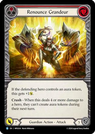 Renounce Grandeur [MPG034] (Mastery Pack Guardian)  Rainbow Foil
