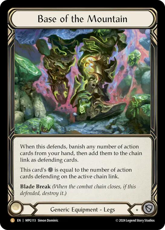 Base of the Mountain [MPG113] (Mastery Pack Guardian)  Rainbow Foil