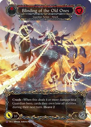 Blinding of the Old Ones (Marvel Cold Foil) [MPG026] (Mastery Pack Guardian)  Cold Foil