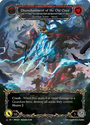 Disenchantment of the Old Ones (Marvel Cold Foil) [MPG027] (Mastery Pack Guardian)  Cold Foil