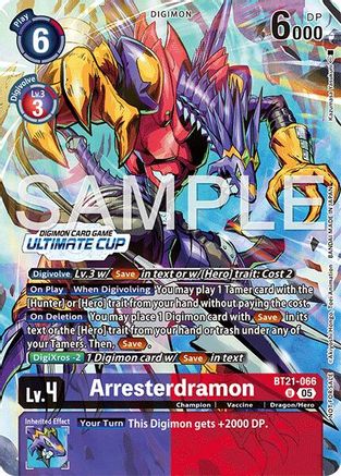 Arresterdramon [BT21-066] (Ultimate Cup 25-26 Season 2) [World Convergence]