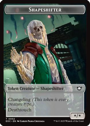 Shapeshifter // Golem (0013) Double-Sided Token [Edge of Eternities Commander Tokens]