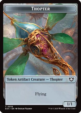 Thopter // Beast (0006) Double-Sided Token [Edge of Eternities Commander Tokens]