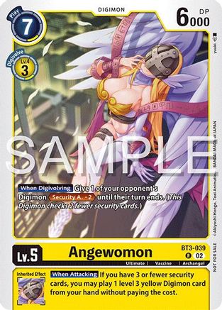 Angewomon [BT3-039] (Time Stranger Demo Deck) [Digimon Demo Deck Exclusive Cards]