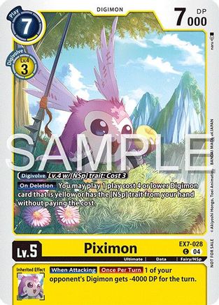 Piximon [EX7-028] (Time Stranger Demo Deck) [Digimon Demo Deck Exclusive Cards]