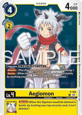 Aegiomon [P-194] (Time Stranger Demo Deck) [Digimon Demo Deck Exclusive Cards]