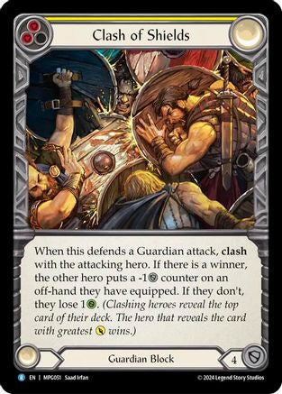 Clash of Shields [MPG051] (Mastery Pack Guardian)  Rainbow Foil