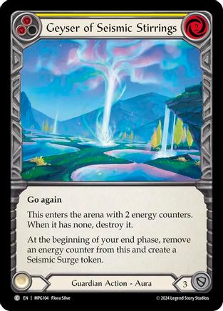 Geyser of Seismic Stirrings (Yellow) [MPG104] (Mastery Pack Guardian)