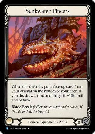 Sunkwater Pincers [MPG116] (Mastery Pack Guardian)  Cold Foil
