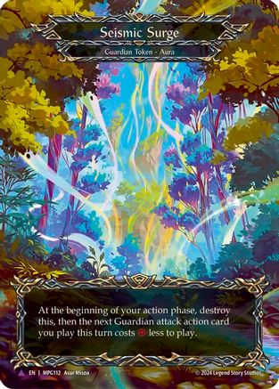 Seismic Surge (Forest) (Marvel) [MPG112] (Mastery Pack Guardian)  Cold Foil