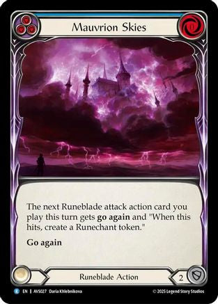 Mauvrion Skies (Blue) [AVS027] (Armory Deck: Legends Viserai)