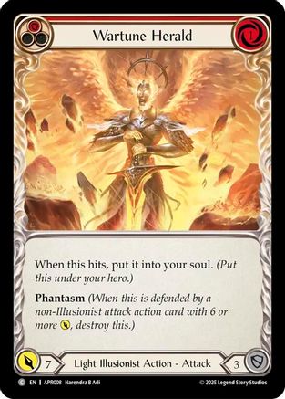 Wartune Herald (Red) [APR008] (Armory Deck: Legends Prism)