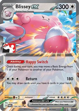 Blissey ex (134/167) (Cosmos Holo) [Prize Pack Series Seven]