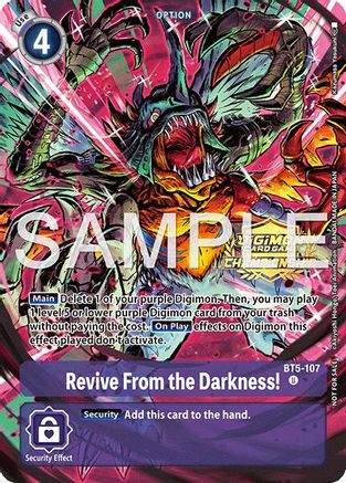 Revive From the Darkness! [BT5-107] (Championship 25-26 Tamers Pack) [Battle of Omni]