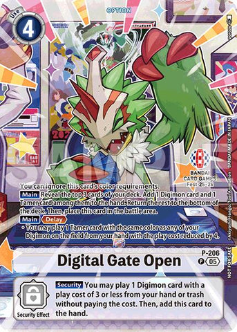 Digital Gate Open [P-206] (BANDAI Card Games Fest 25-26) [Digimon Demo Deck Exclusive Cards]