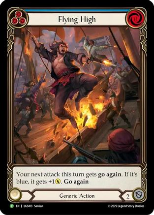 Flying High (Blue) [LGS413] (Promo)  Rainbow Foil