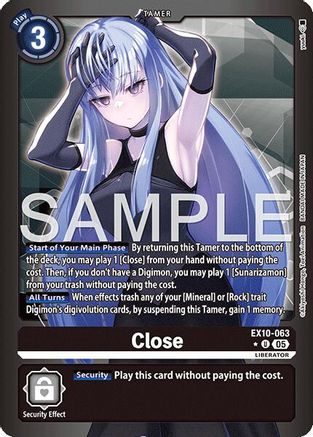 Close [EX10-063] (Limited Foil) [Sinister Order]
