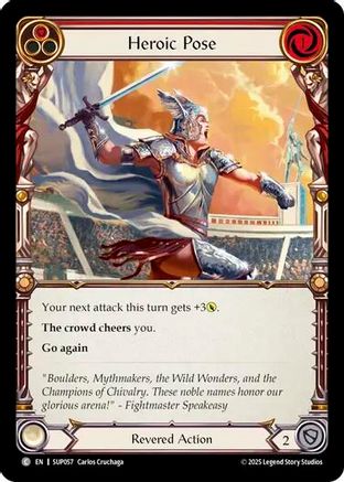 Heroic Pose (Red) [SUP057] (Super Slam)