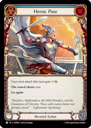 Heroic Pose (Blue) [SUP059] (Super Slam)