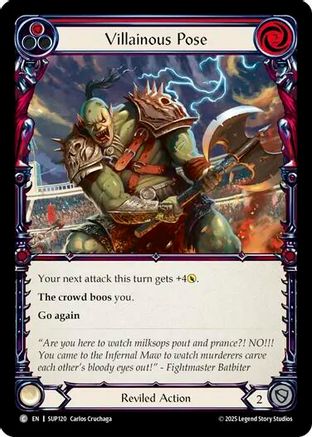 Villainous Pose (Red) [SUP120] (Super Slam)