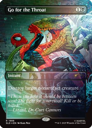 Go for the Throat (Rainbow Foil) [Secret Lair Drop Series]