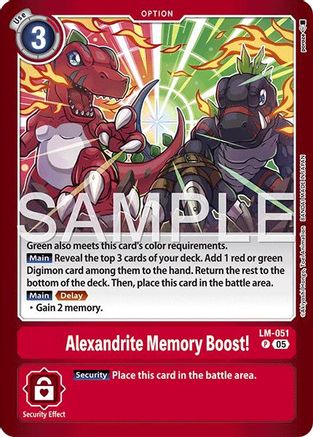 Alexandrite Memory Boost! [LM] [Limited Card Pack -Another Knight-]