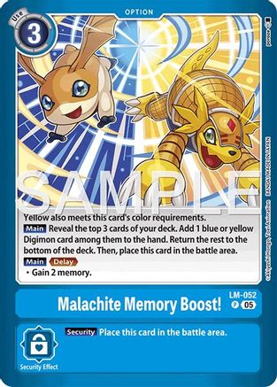 Malachite Memory Boost! [LM] [Limited Card Pack -Another Knight-]