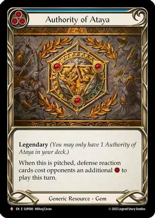 Authority of Ataya [SUP000] (Super Slam)  Rainbow Foil