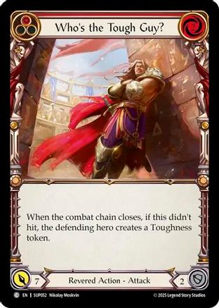 Who's the Tough Guy? (Red) [SUP052] (Super Slam)  Rainbow Foil