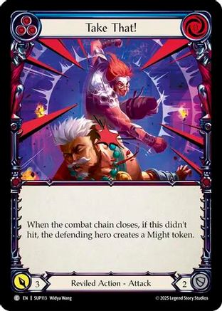 Take That! (Blue) [SUP113] (Super Slam)  Rainbow Foil