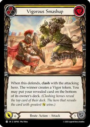 Vigorous Smashup (Yellow) [SUP165] (Super Slam)  Rainbow Foil