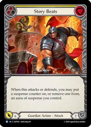 Story Beats (Yellow) [SUP182] (Super Slam)  Rainbow Foil