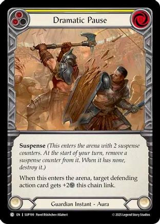 Dramatic Pause (Yellow) [SUP199] (Super Slam)  Rainbow Foil