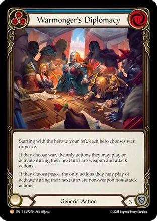 Warmonger's Diplomacy [SUP270] (Super Slam)  Rainbow Foil