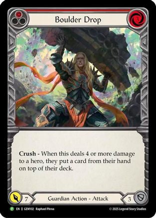 Boulder Drop [GEM102] (GEM Pack 3)  Rainbow Foil