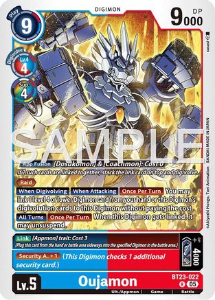 Oujamon [BT23-022] [Hackers' Slumber]