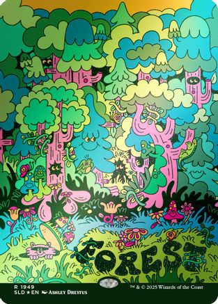 Forest (1949) (Rainbow Foil) [Secret Lair Drop Series]