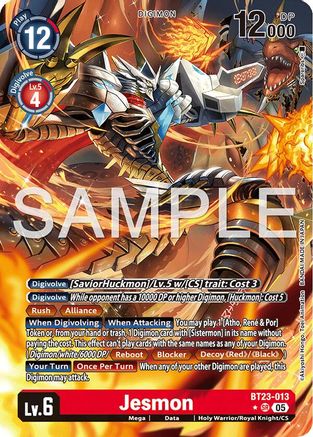 Jesmon [BT23-013] (Alternate Art) [Hackers' Slumber]