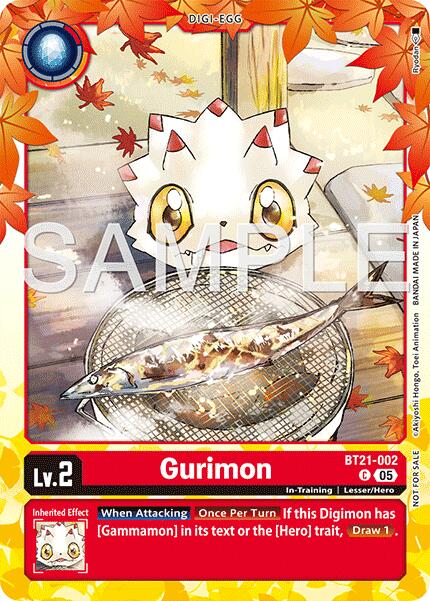 Gurimon [BT21-002] (Regulation Battle Vol.3 Participant) [World Convergence]