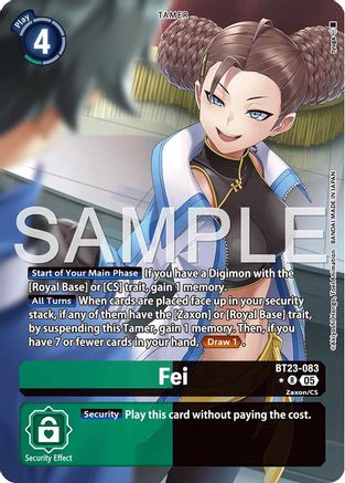 Fei [BT23-083] (Alternate Art) [Hackers' Slumber]