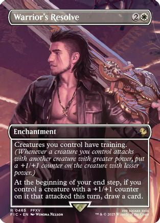 Warrior's Resolve (Borderless) [FINAL FANTASY Commander]