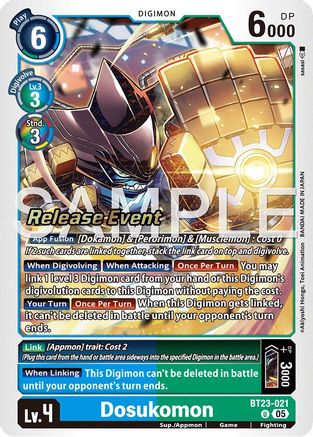 Dosukomon [BT23-021] [Hackers' Slumber Release Event Cards]
