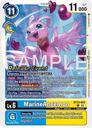 Marine Angemon [BT23-025] [Hackers' Slumber Release Event Cards]